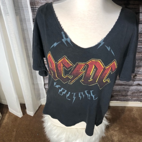 Topshop Tops - TOPSHOP AC/DC tee